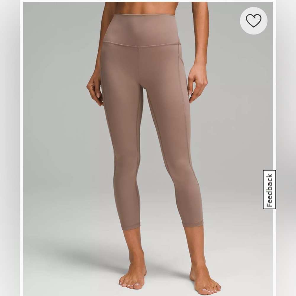 High-Waist Leggings in Brown
